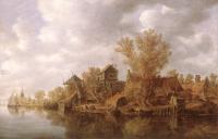 Goyen, Jan van - Village at the River